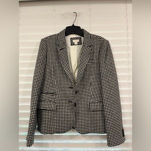J crew houndstooth blazer size 10 EUC